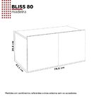 Gaveteiro Para Banheiro Em Madeira Bliss 80 Branco