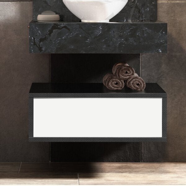 Gaveteiro Para Banheiro Suspenso Max 60cm  Grafen/branco