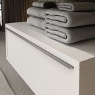 Gaveteiro Para Banheiro Suspenso Max 80cm  Branco/branco