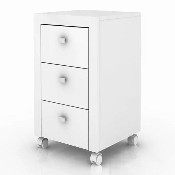 Gaveteiro Para Escritorio 03 Gavetas Me4108 Tecno Mobili