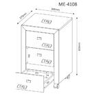 Gaveteiro Para Escritorio 03 Gavetas Me4108 Tecno Mobili