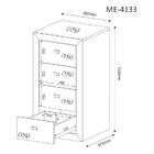 Gaveteiro Para Escritorio 04 Gavetas Me4133 Tecno Mobili