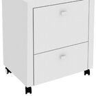 Gaveteiro Para Escritório 2 Gavetas Arquivo Com Rodízios Bran