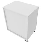 Gaveteiro Para Escritório 2 Gavetas Arquivo Com Rodízios Bran