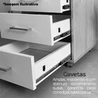Gaveteiro Para Escritório 3 Gavetas Com Chave E Rodízios Noga