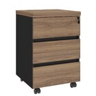 Gaveteiro Para Escritório 3 Gavetas Com Chave E Rodízios Noga