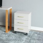 Gaveteiro Para Escritório 3 Gavetas Com Rodízios Industrial O