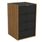 Gaveteiro Para Escritório 46cm 4 Gavetas Com Chave Star K01 F