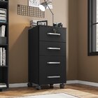 Gaveteiro Para Escritório 4 Gavetas Com Rodizios E Chave Gave