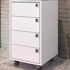 Gaveteiro Para Escritorio 4 Gavetas Pp Milani Store