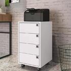 Gaveteiro Para Escritorio 4 Gavetas Pp Milani Store