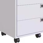 Gaveteiro Para Escritorio 4 Gavetas Pp Milani Store