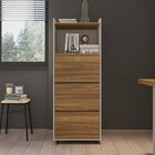 Gaveteiro Para Escritório Alto Pasta Suspensa 3 Gavetas Studi