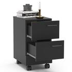 Gaveteiro Para Escritório Com Rodízios 2 Gavetas Osaka Preto