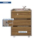 Gaveteiro Para Escritório Com Rodízios 3 Gavetas Studio  Lour