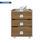 Gaveteiro Para Escritório Com Rodízios 3 Gavetas Studio  Lour