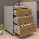 Gaveteiro Para Escritório Com Rodízios 3 Gavetas Studio  Lour