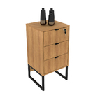 Gaveteiro Para Escritório Home Office Me4158 Mdp Amendoa/pret