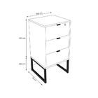 Gaveteiro Para Escritório Home Office Me4158 Mdp Amendoa/pret