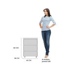 Gaveteiro Para Escritório Office 3 Gavetas Com Rodízios Cáli