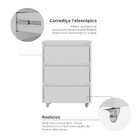 Gaveteiro Para Escritório Office 3 Gavetas Com Rodízios Cáli