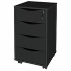 Gaveteiro Para Escritório Office Com Rodízios 04 Gavetas Bit