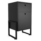 Gaveteiro Para Escritório Office Work 02 Gavetas Preto - Amar