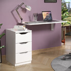 Gaveteiro Para Escritório Office Work 03 Gavetas Branco Lança