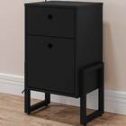 Gaveteiro Para Escritório Office Work F01 02 Gavetas Preto -