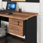 Gaveteiro Para Mesa De Escritório 33cm Com Chave 2 Gavetas Mu