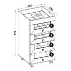 Gaveteiro Para Quarto 4 Gavetas Pe2009 Branco - Tecno Mobili