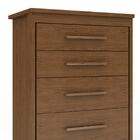 Gaveteiro Para Quarto 5 Gavetas Chocolate Wood Elegance 2087