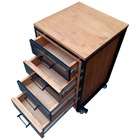 Gaveteiro Para Quarto / Escritório - Modelo Industrial - Ferr