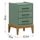 Gaveteiro Para Sala Quarto Mdf/madeira Maciça 2919 Milao Fnt