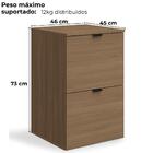 Gaveteiro Pasta Suspensa 2 Gavetas Frame F205 Kappesberg