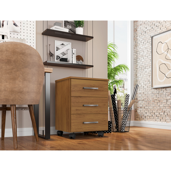 Gaveteiro Petrópolis Organizador De Escritório Madeira Freijó