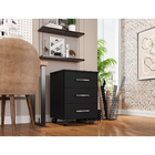 Gaveteiro Petrópolis Organizador De Escritório Madeira Preto