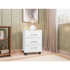 Gaveteiro Petrópolis Organizador Escritório Madeira Branco