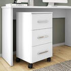 Gaveteiro Pietra Organizador Escritório Branco Amarelo Flex