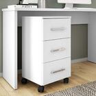 Gaveteiro Pietra Organizador Escritório Branco Amarelo Flex