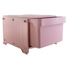 Gaveteiro Plástico 1 Gaveta Kz Container  Branco/vermelho