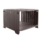 Gaveteiro Plástico 1 Gaveta Kz Container  Cinza Fosco