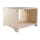 Gaveteiro Plástico 1 Gaveta Kz Container  Marrom/preto