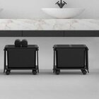 Gaveteiro Plástico 1 Gaveta Kz Container  Preto