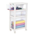 Gaveteiro Plástico Estreito Transparente Ordene