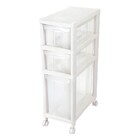 Gaveteiro Plástico Estreito Transparente Ordene