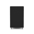 Gaveteiro Preto 4 Gavetas 75,8x40x45cm Madeira Maia Politorno