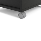 Gaveteiro Preto 4 Gavetas 75,8x40x45cm Madeira Maia Politorno