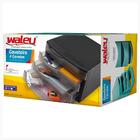 Gaveteiro Preto Com 4 Gavetas Fume