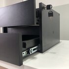 Gaveteiro Suspenso Com 2 Gavetas Para Fixar Sob Tampo Preto